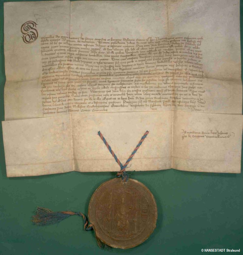 Urkunde von 1415 - vorher